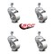 Service Caster 3 Inch Semi Steel Wheel Swivel 10mm Threaded Stem Caster Set SCC-TS20S314-SSS-M1015-4 - alternate 2